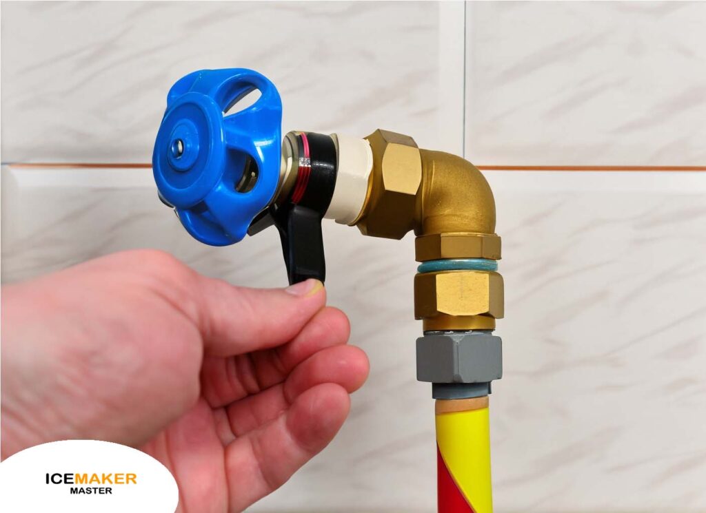 Turning off the water inlet valve and disconnecting the water supply line