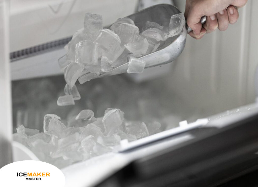 empty the ice bin in ice maker