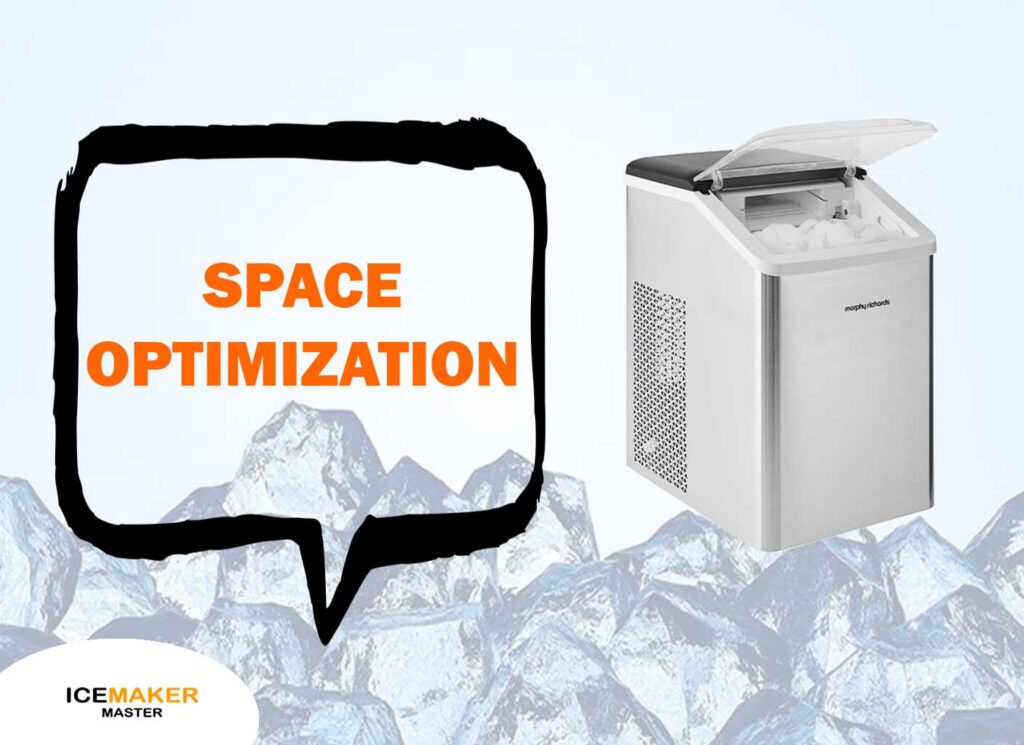 space optimization using ice maker