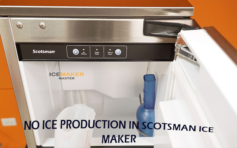 no ice production in scotsman ice maker